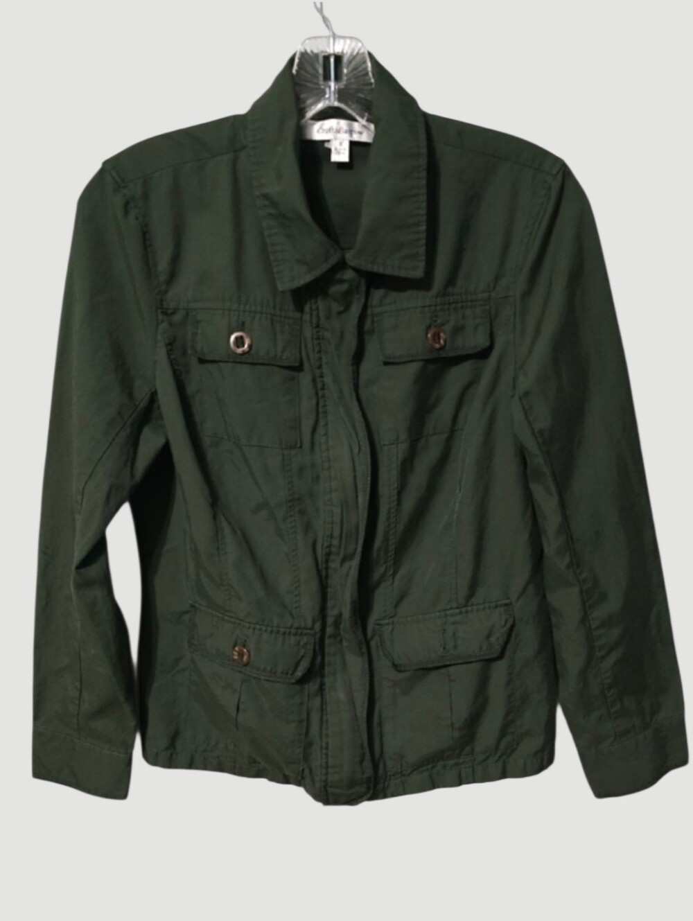 croft & barrow Jacket Women's Size 10 Dark Olive Utility Jacket